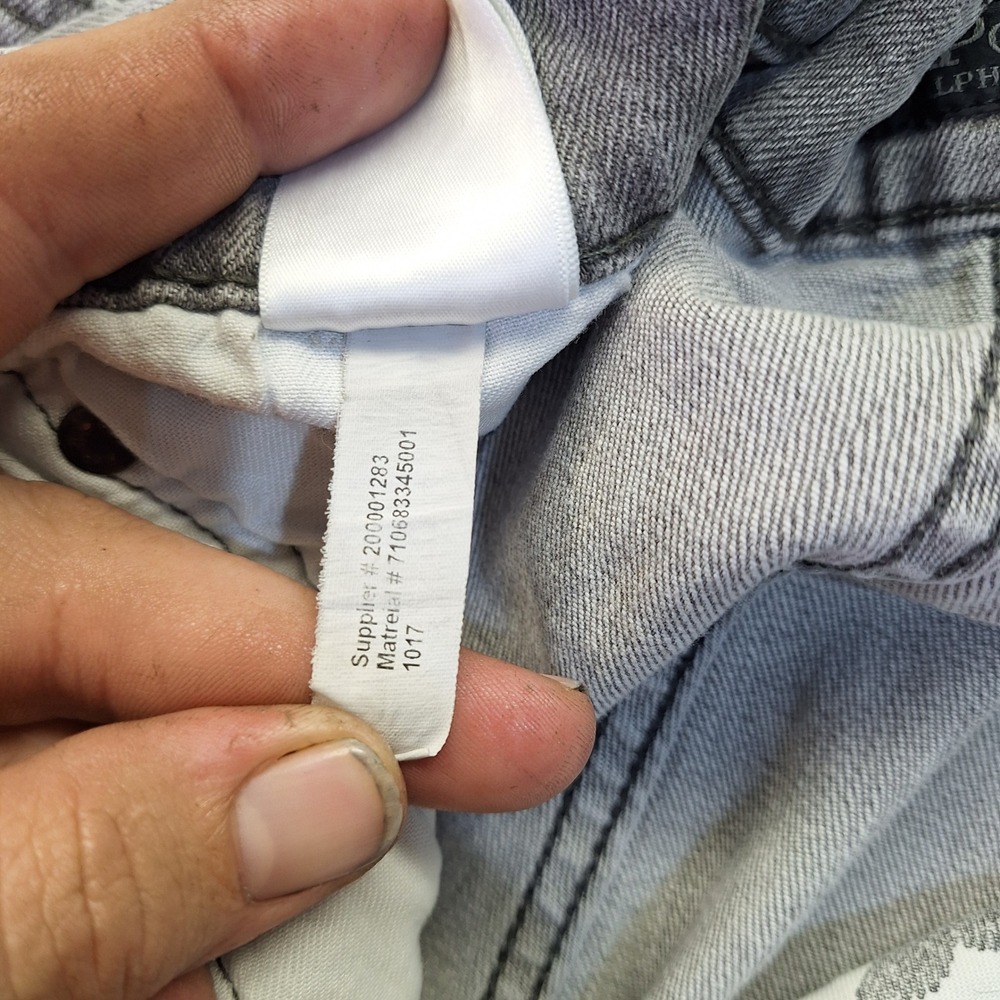 Polo Ralph Lauren Sullivan Slim Gray Denim Jeans Mens 40x30 Preppy casual - Picture 6 of 10